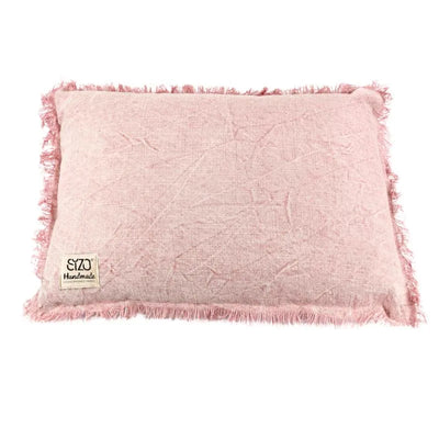 Sizo Handmade Cushion Cotton Pink Colour 30X50cm-Global Food Hub