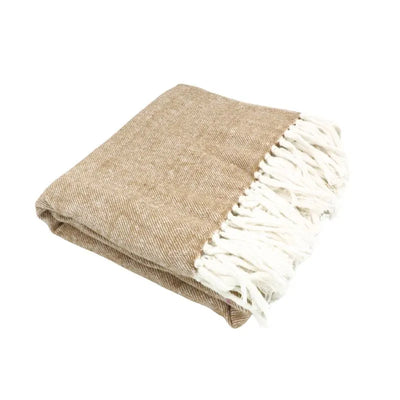 Sizo Handmade Plaid Brown & White 130x170-Global Food Hub