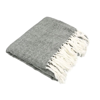 Sizo Handmade Plaid Grey & White 130x170-Global Food Hub