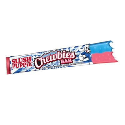 Slush Puppie Sherbet Chewbies Bar - Blue Raspberry & Cherry Flavour 25g-Global Food Hub
