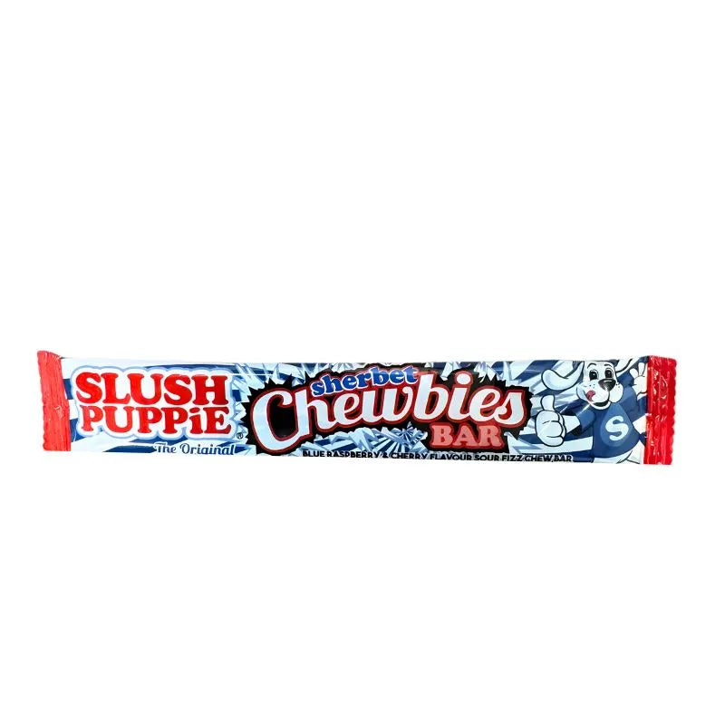 Slush Puppie Sherbet Chewbies Bar - Blue Raspberry & Cherry Flavour 25g-Global Food Hub