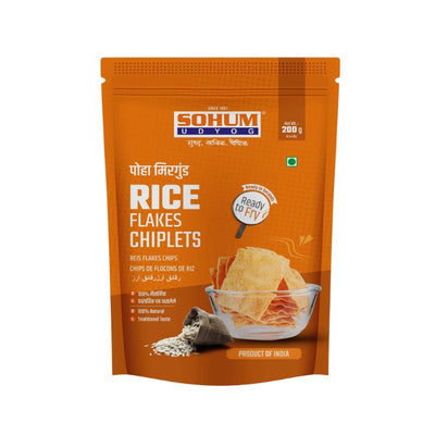 Sohum Rice flakes chips/Poha Mrigund - 200g-Global Food Hub