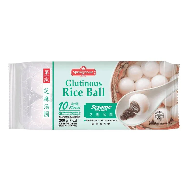 Spring Home Frozen Glutinous Rice Ball Sesame Filling - 200g-Global Food Hub