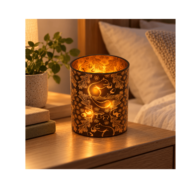 Squirrel Three Candle Holder - Decorative Centerpiece-Global Food Hub