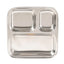 Stainless Steel Plate / Thali 25X25 cm-Global Food Hub