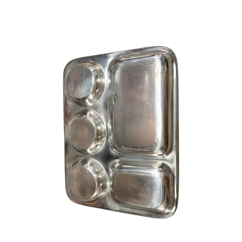 Stainless Steel Premium Thali 34X27cm-Global Food Hub