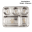 Stainless Steel Plate / Thali 34x26cm-Global Food Hub