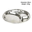 Stainless Steel Thali Round - Diameter: 29cm-Global Food Hub