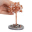 "Strength" Carnelian Gemstone Tree on Agate Slice (12cm)-Global Food Hub