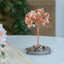 "Strength" Carnelian Gemstone Tree on Agate Slice (12cm)-Global Food Hub