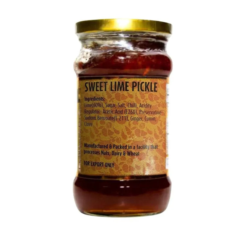 Suhana Pravin Sweet Lime Pickle - 340g-Global Food Hub