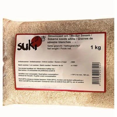 Suki White Sesame Seeds - 1kg-Global Food Hub