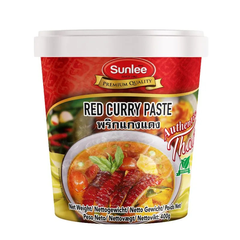 Sunlee Vegan Red Curry Paste -400g-Global Food Hub