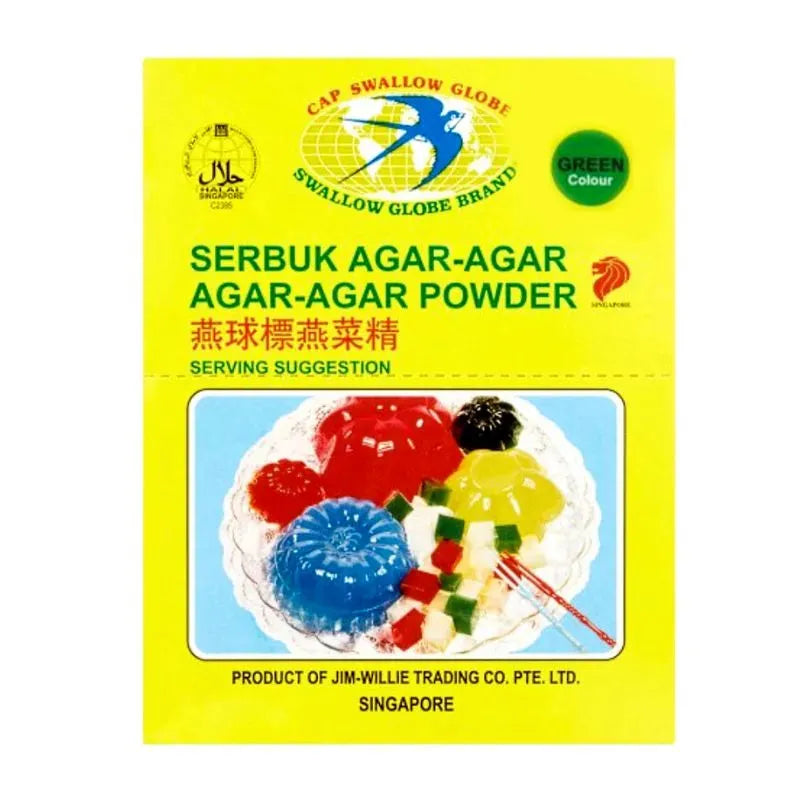 Swallow Globe Agar Agar Green (Sachet) - 7g-Global Food Hub