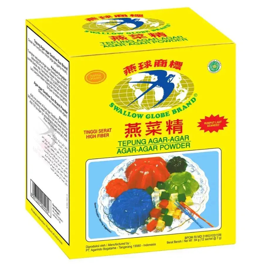 Swallow Globe Agar Agar Orange (Sachet) - 7g-Global Food Hub