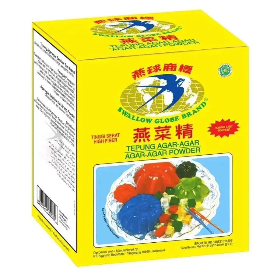 Swallow Globe Agar Agar Plain (Sachet) 7g-Global Food Hub