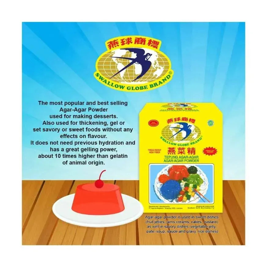 Swallow Globe Agar Agar Red / Warna Merah (Sachet)-Global Food Hub