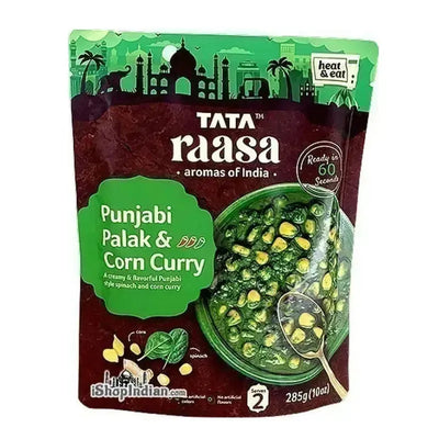 TATA RTE Raasa Punjabi Palak Sweet Corn Curry - 285g-Global Food Hub