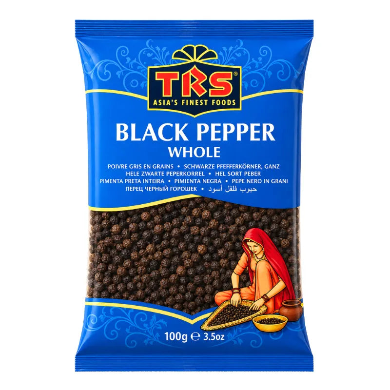 TRS Black Pepper Whole - 100g-Global Food Hub