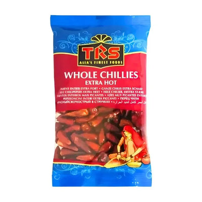 TRS Chilli Whole Red Extra Hot - 50g-Global Food Hub