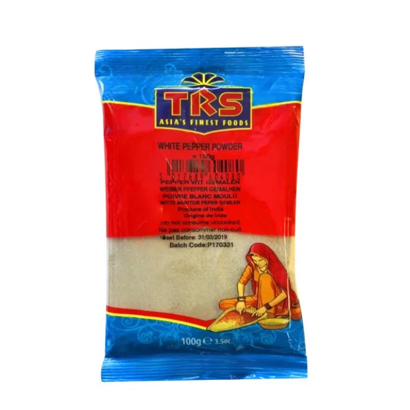 TRS White Pepper Powder-100 grams-Global Food Hub