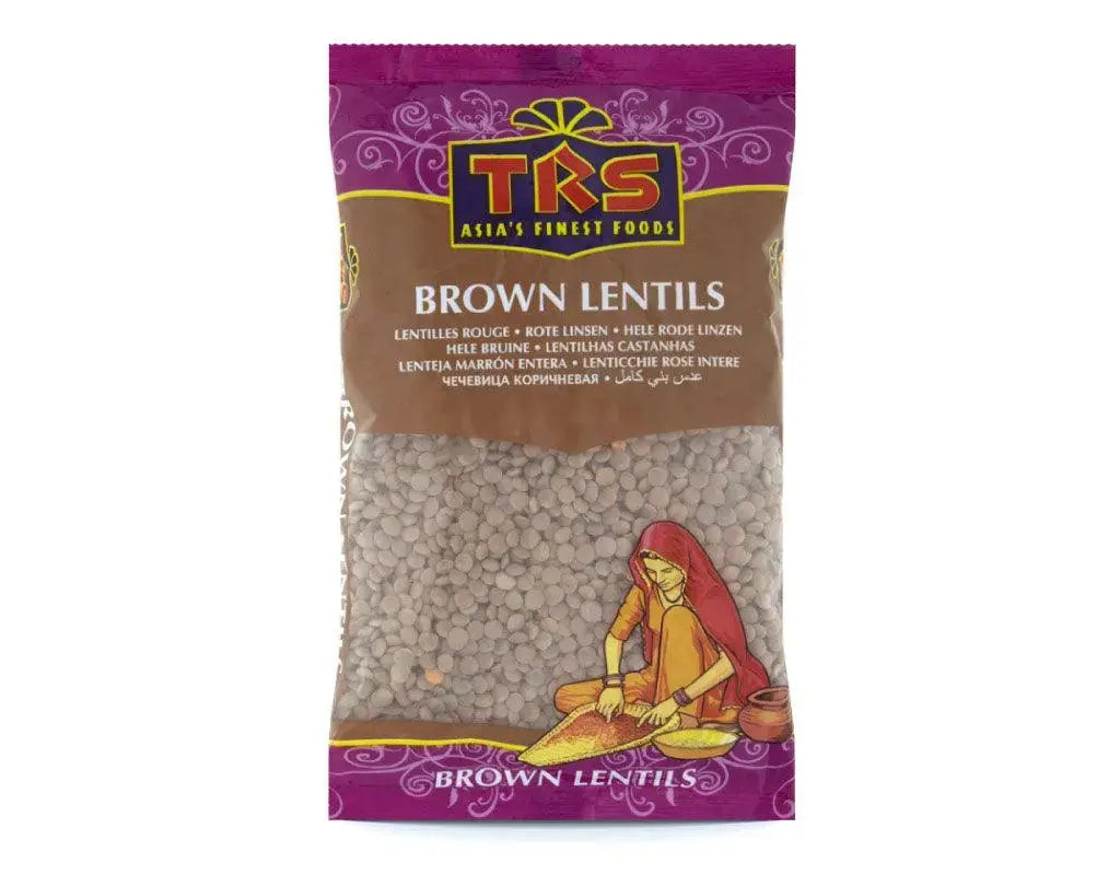 TRS Whole Brown Lentils (Sabut Masoor)-1 Kilograms-Global Food Hub