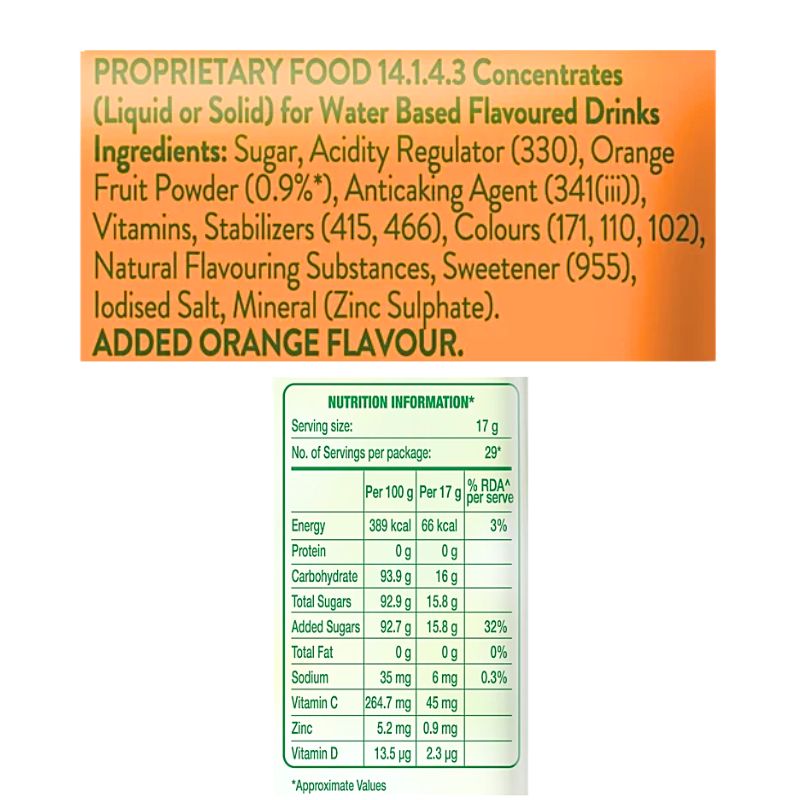 Tang - Orange Instant Drink - 500g-Global Food Hub