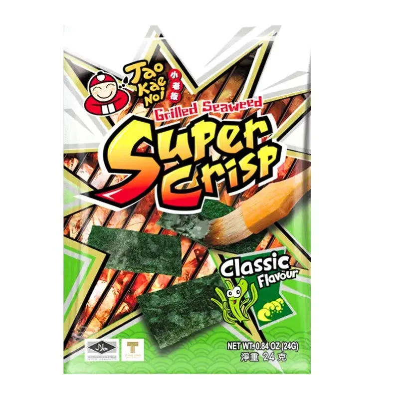 Tao Kae Noi Super Crisp Grilled Seaweed - 24g-Global Food Hub