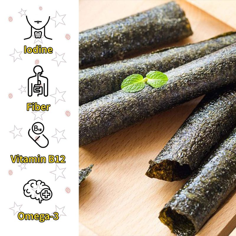 Taokaenoi Big Roll Grilled Seaweed Roll (BBQ Flavour) - 3g-Global Food Hub