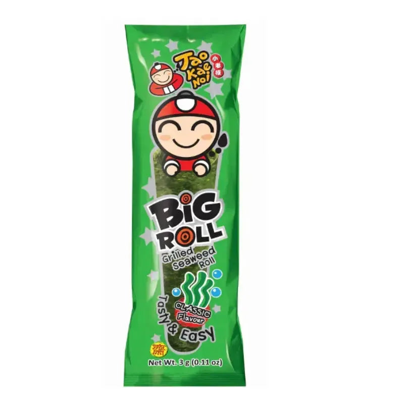 Taokaenoi Big Roll Grilled Seaweed Roll (Classic Flavour) - 3g-Global Food Hub