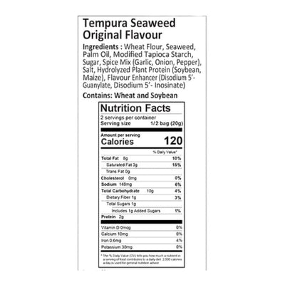 Taokaenoi Tempura Seaweed Original - 40g-Global Food Hub