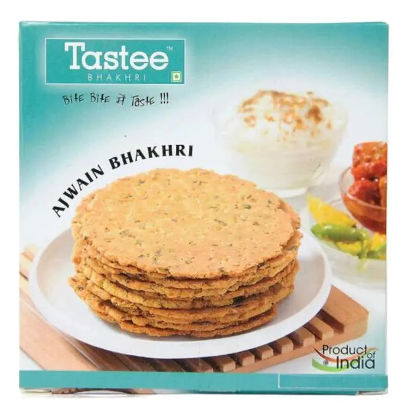 Tastee Bhakhari Ajwain - 180g-Global Food Hub