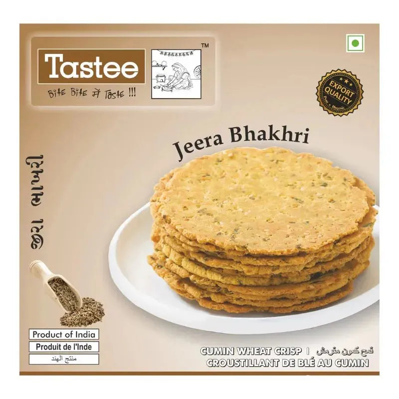 Tastee Bhakhari Jeera - 180g-Global Food Hub