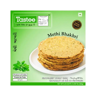 Tastee Bhakhari Methi (180g)-180 grams-Global Food Hub