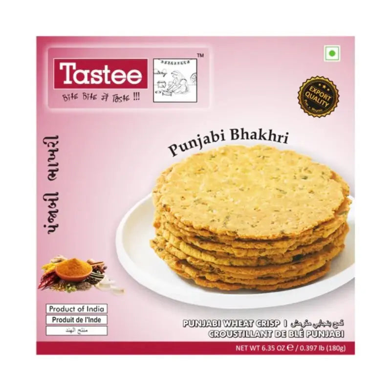 Tastee Bhakhari Punjabi (180g)-180 grams-Global Food Hub