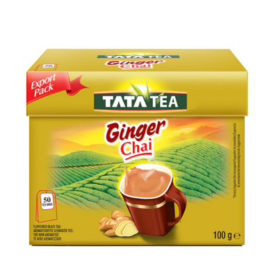 Tata Tea Ginger Chai Bags-50 Bags-Global Food Hub