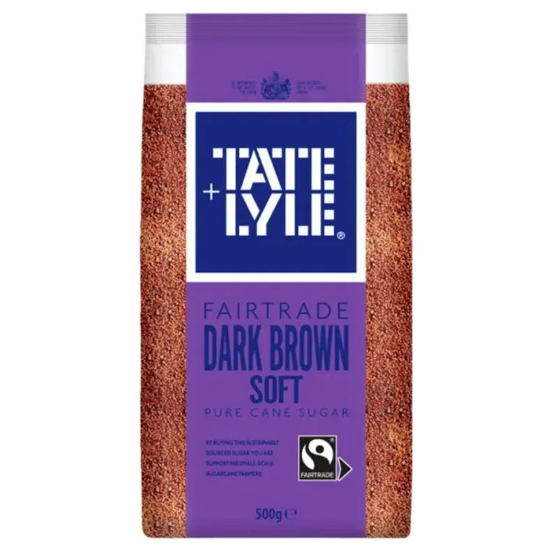 Tate Lyle Dark Brown Soft Pure Sugar Cane - 500g-Global Food Hub