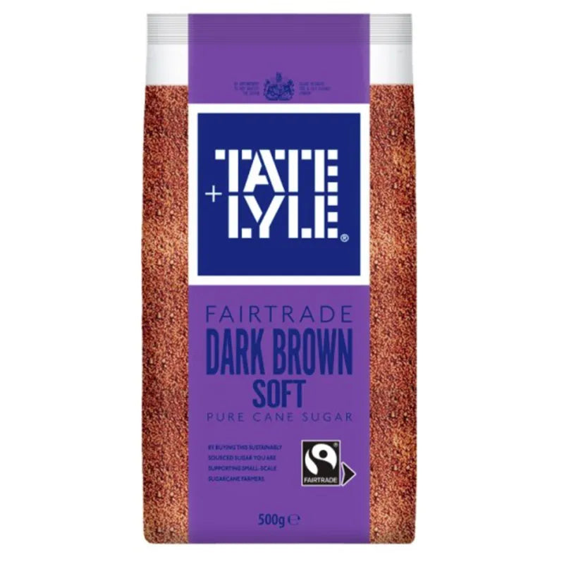 Tate Lyle Dark Brown Soft Pure Sugar Cane-500 grams-Global Food Hub