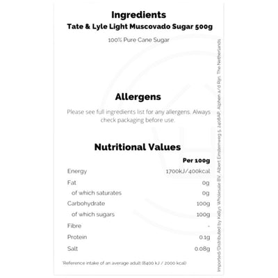 Tate & Lyle Light Muscovado Sugar - 500g-Global Food Hub