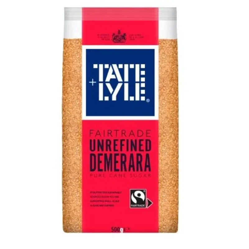 Tate Lyle Unrefined Demerara Pure Sugar Cane-500 grams-Global Food Hub