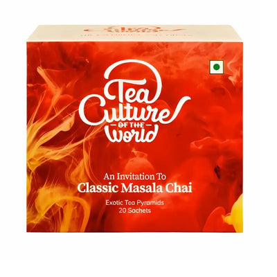 Tea Culture Classic Masala Chai Tea Bags - 20 Sachets-Global Food Hub