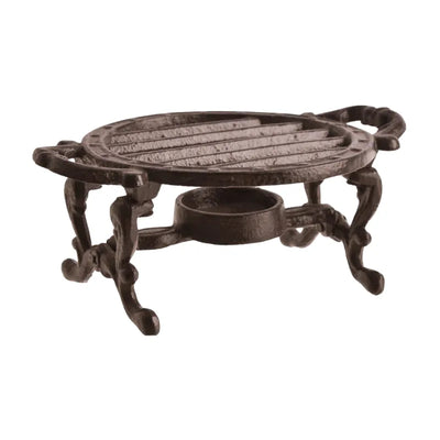 Tea / Sauce Warmer Cast Iron Brown Warming Plate-Global Food Hub