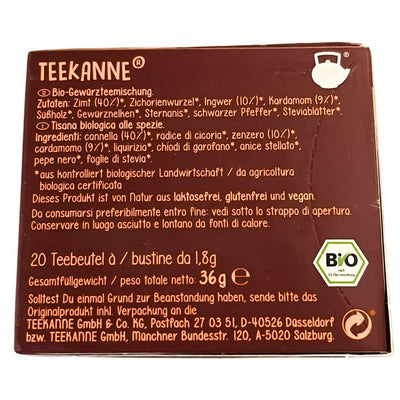Teekanne - Oriental Chai - 20 Bags / 45g-Global Food Hub