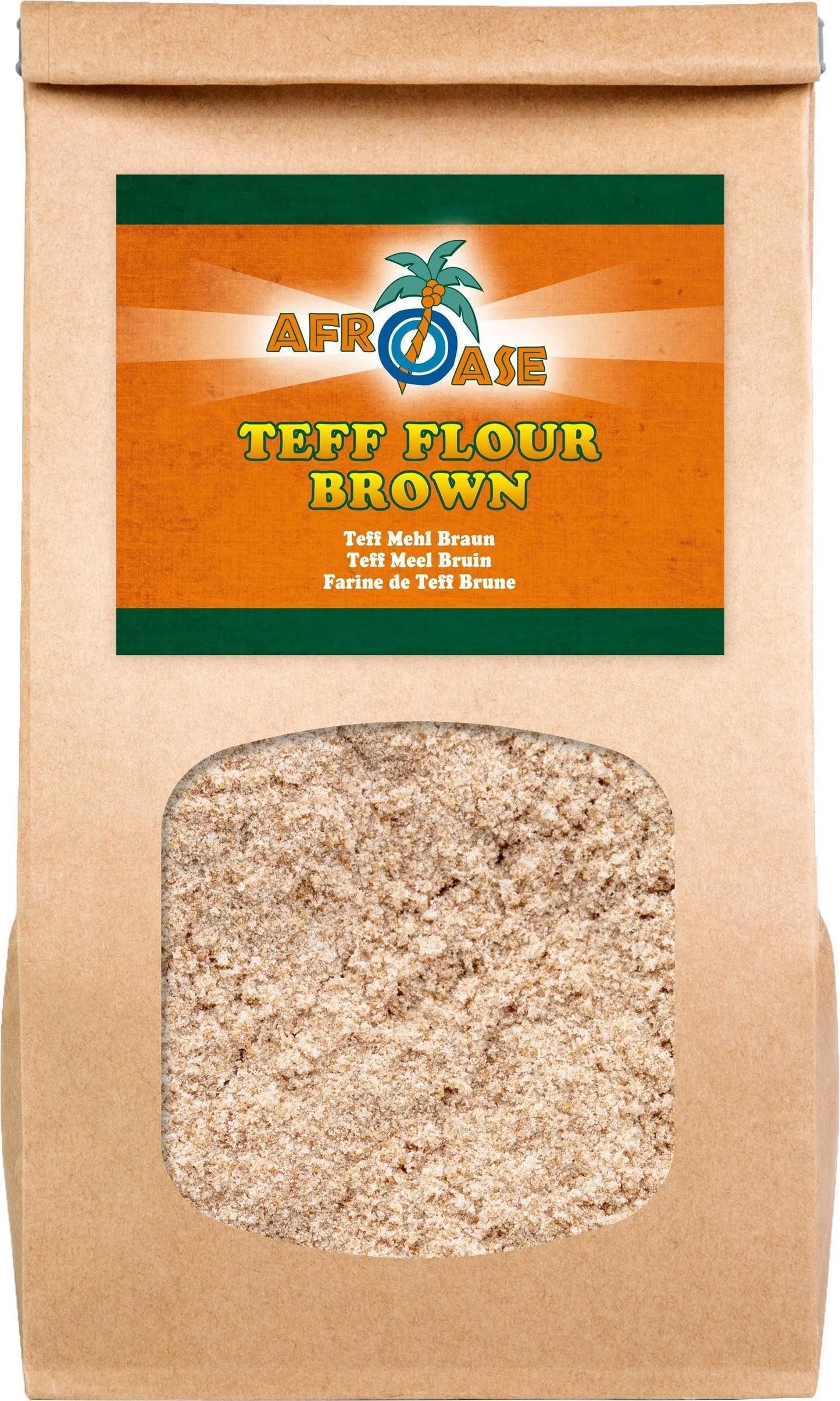 Teff Flour Brown AFROASE-1 Kilograms-Global Food Hub
