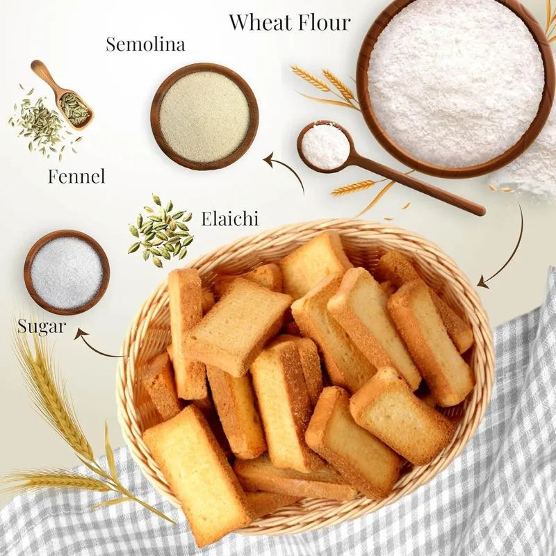 Thakar Soonf Elaichi Rusk - 700g-Global Food Hub