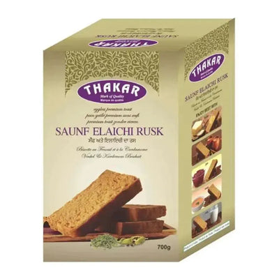 Thakar Soonf Elaichi Rusk - 700g-Global Food Hub