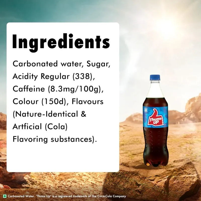 Thums Up Soft Drink Bottle - 250ml-Global Food Hub