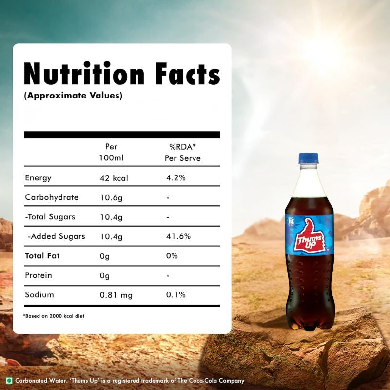 Thums Up Soft Drink Bottle - 250ml-Global Food Hub