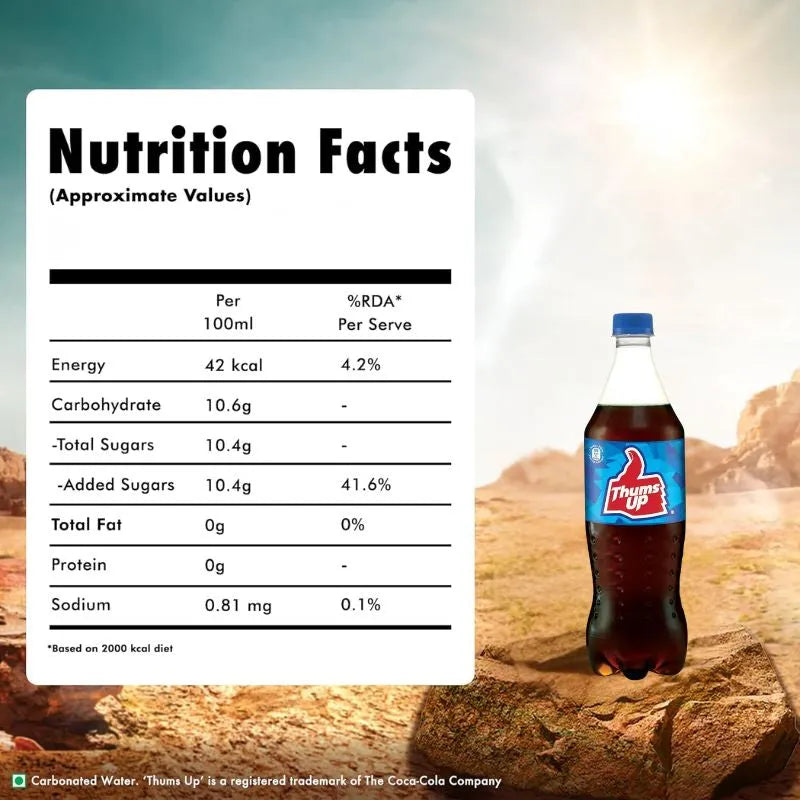 Thums Up Soft Drink Bottle - 250ml-Global Food Hub