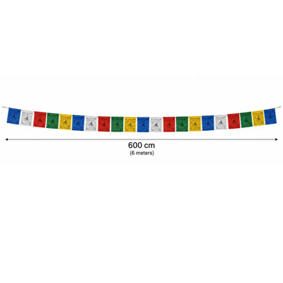 Tibetan Prayer Flag 1pc - Total Flag Length 600cm-Global Food Hub